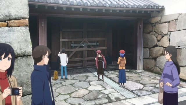Pause at an ancient wooden gate